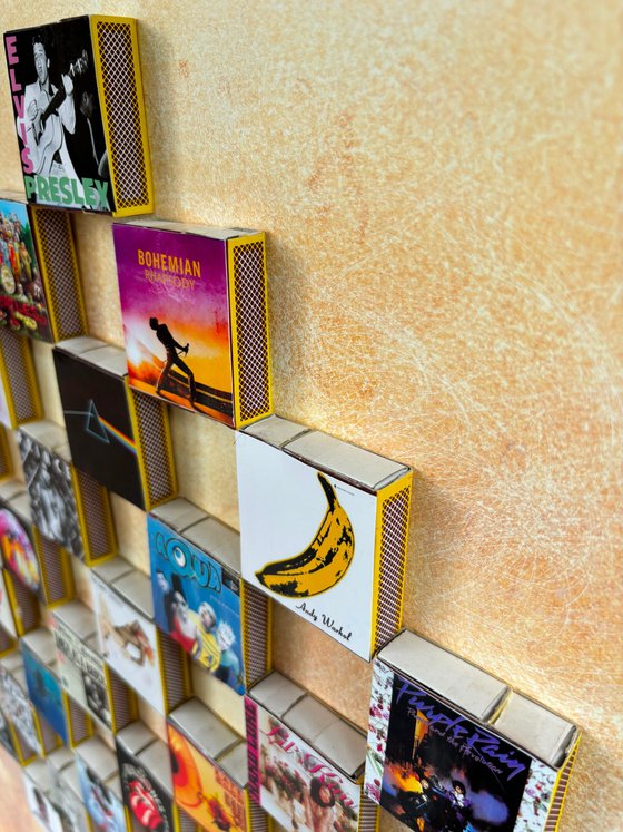 Vintage music matchboxes