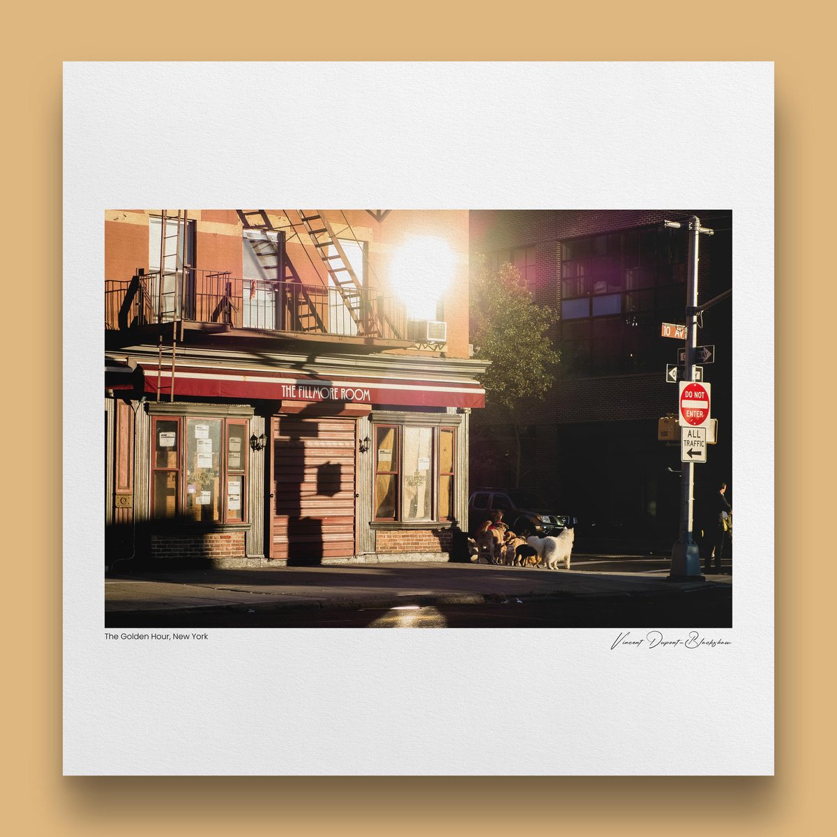 Portrait Photograph By Vincent Dupont-Blackshaw, 20 X 20", The Golden Hour, Original Artwork