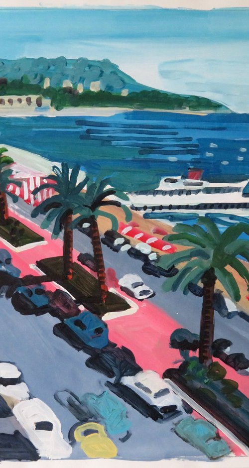 Cannes 1950s - Baie des Anges 3 by Stephen Abela