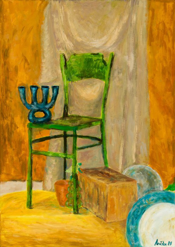 Still Life with a Green Chair
