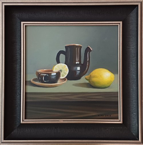 Tea with lemon by Valentinas Yla
