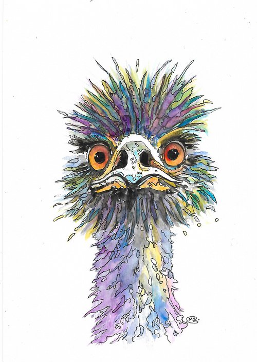 Emu Bird by MARJANSART