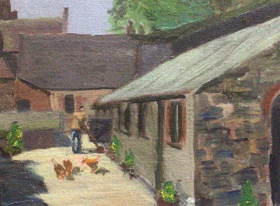 An Irish farmyard.