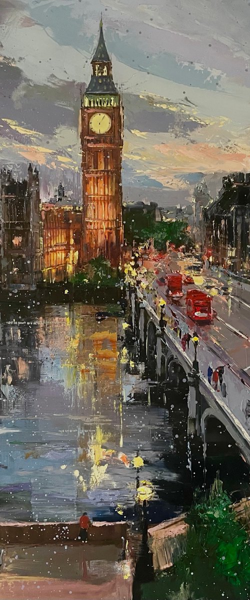 Westminster in Gold by Ewa Czarniecka