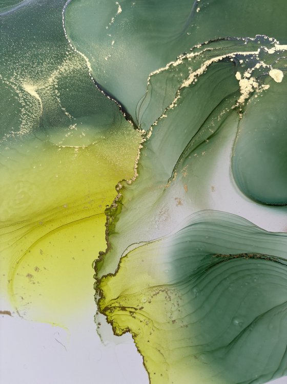 Maturitas 6, Abstract, contemporary, green