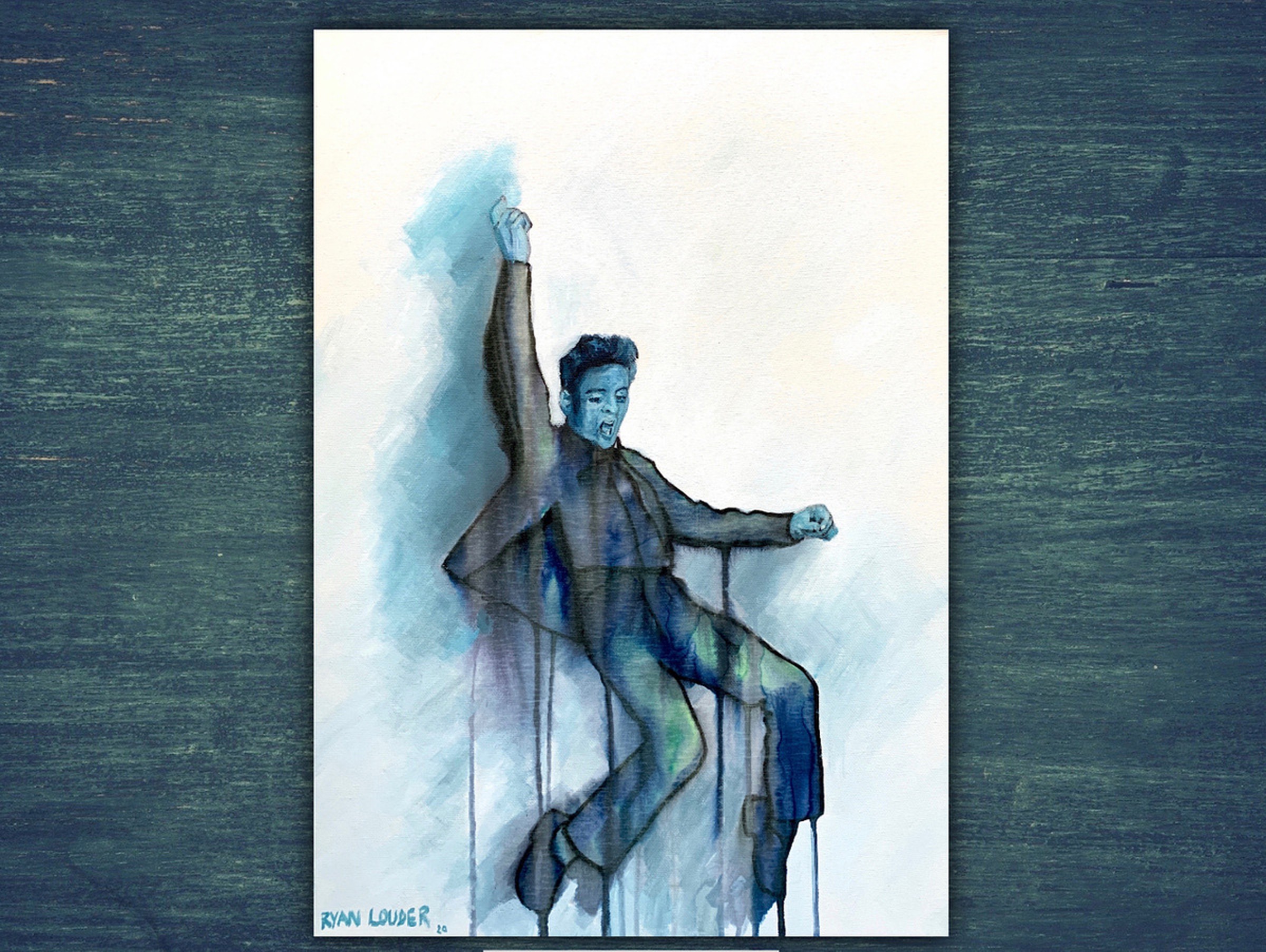 Elvis Painting Elvis Presley Portrait 18x24 C Artfinder