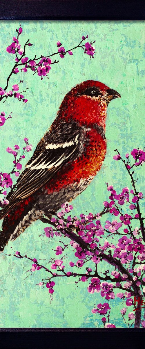 White-winged Crossbills by Aleksandr Neliubin