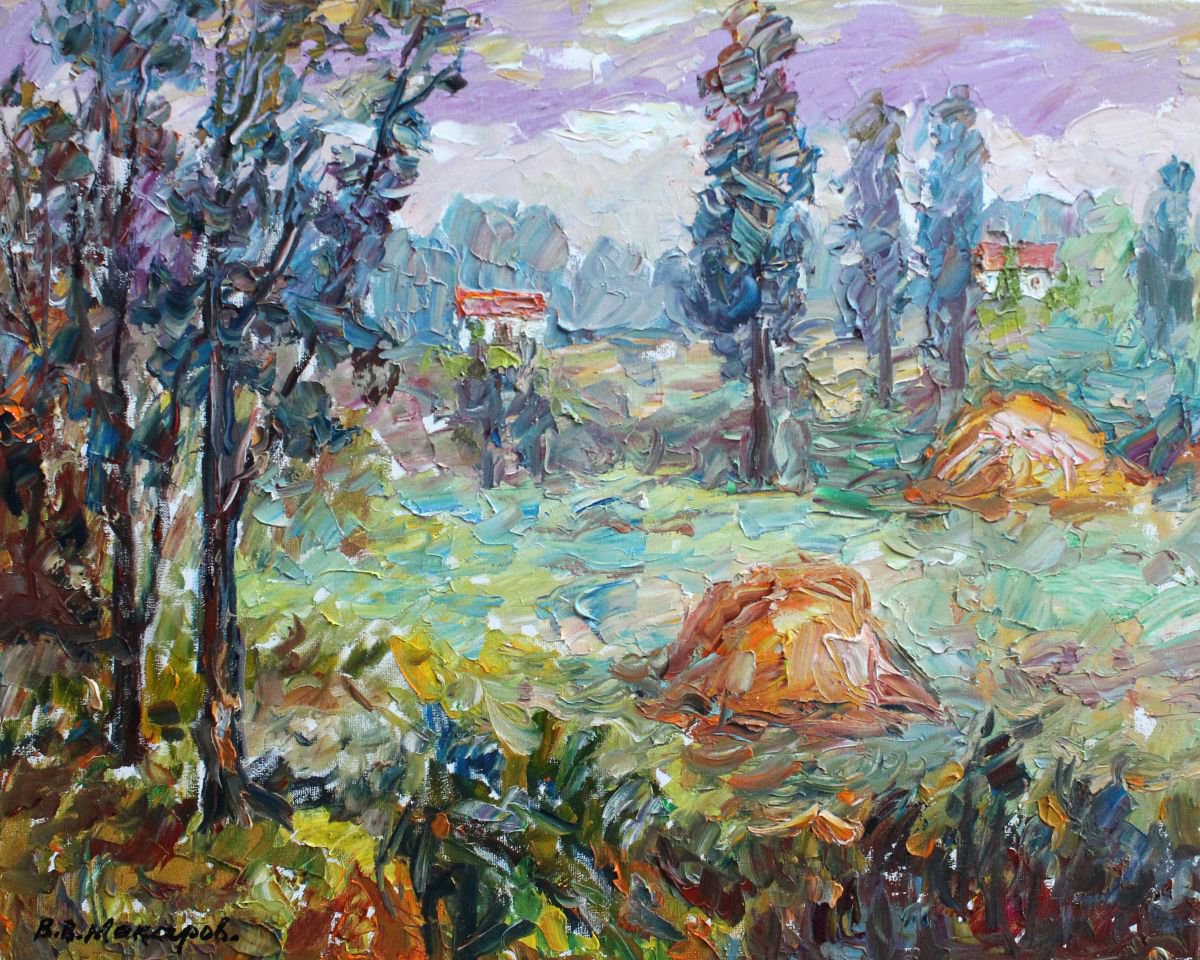 Rural landscape. by Viktor Makarov