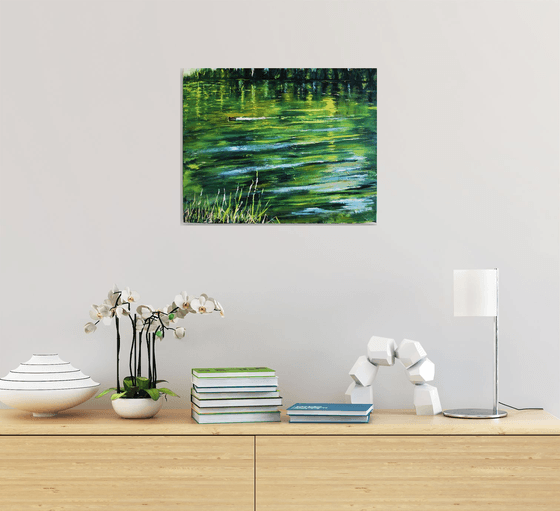 Twilight and Moorhen