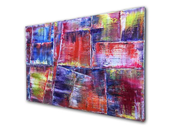 "Compliments" - Save As Series - Original Large PMS Abstract Diptych Oil Paintings On Canvas - 36" x 48"