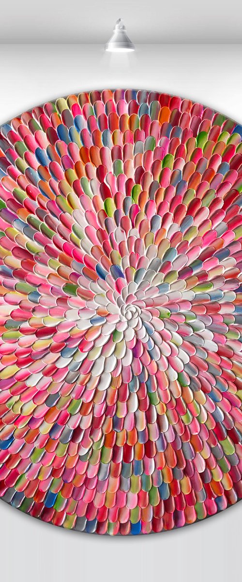 'Pacific orbis bloom IX' - 36x36” by Tatiana Georgieva