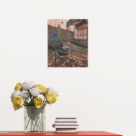 Boats in the Beck, Low Tide, Staithes