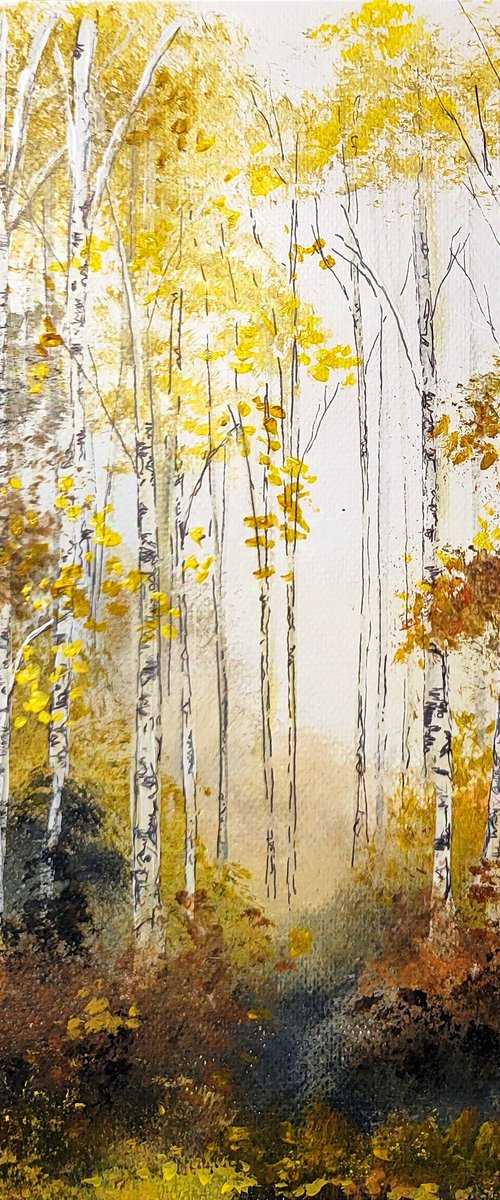 Autumnal woodland 3 by Jenny Moran