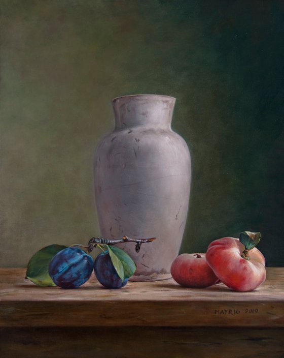 Still life with wild peach