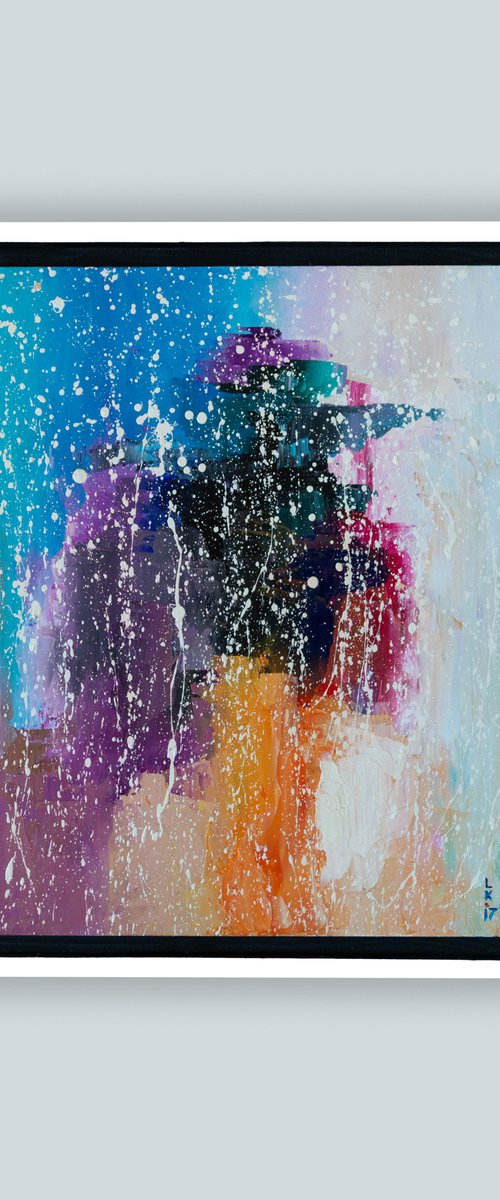 IT'S RAINING OUTSIDE (FRAMED 19''X15'') by Liubov Kuptsova