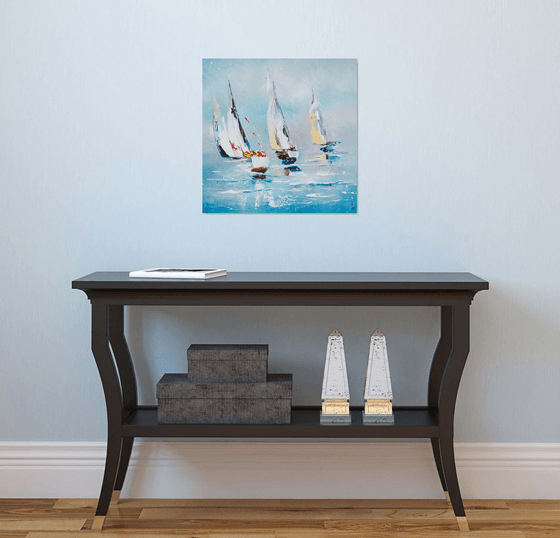 Sailing(framed 22,5"x22,5")