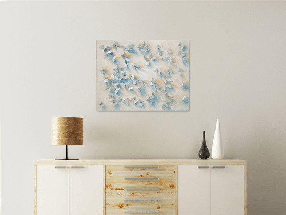 White composition with butterflies
