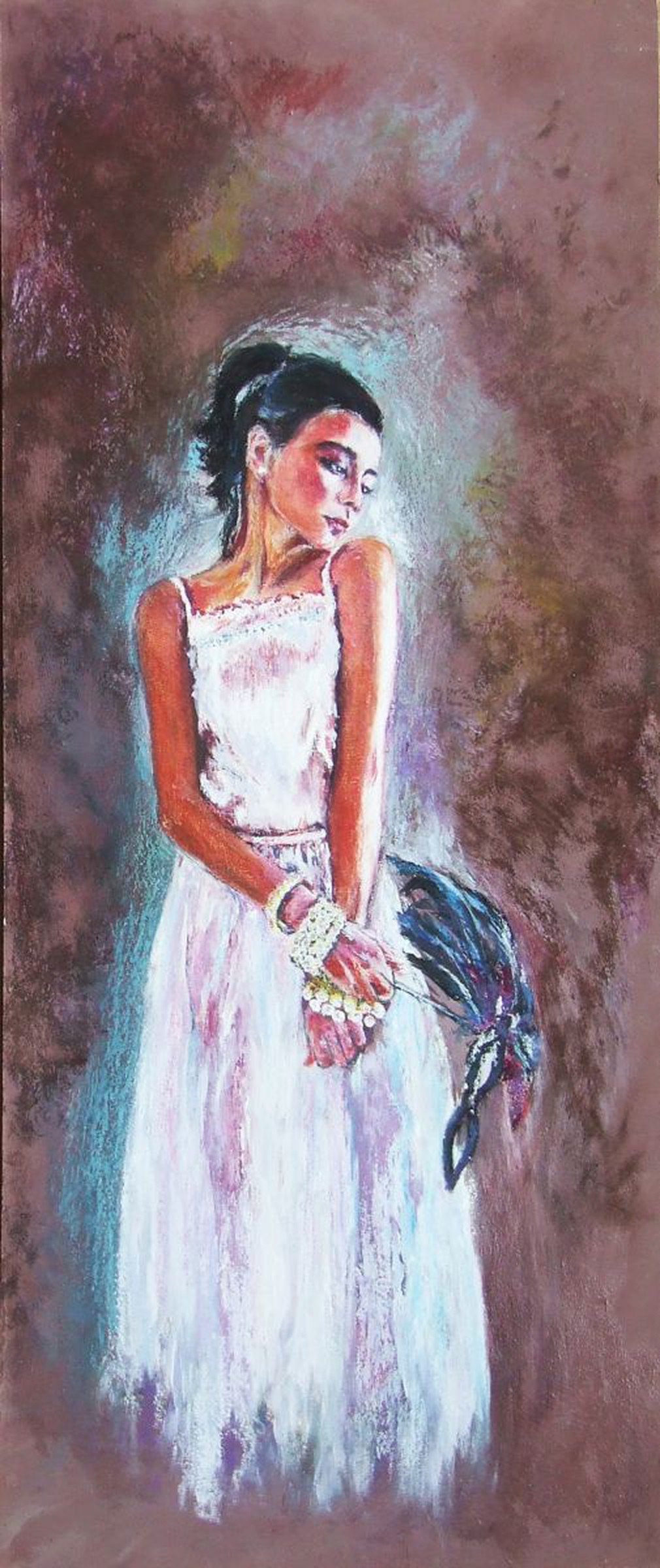 Feeling The Blue Figure Painting In Pastels Artfinder