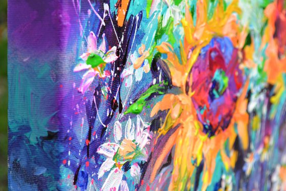 Sunflowers Swirls - Wild Flowers Field