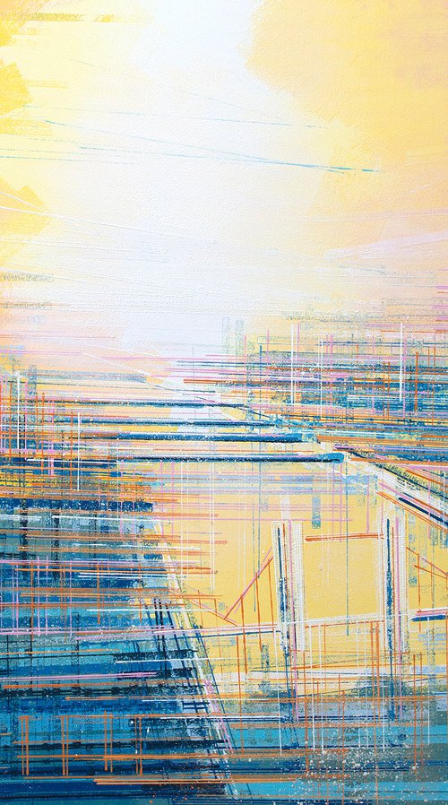 London Under A Bright Sunset by Marc Todd
