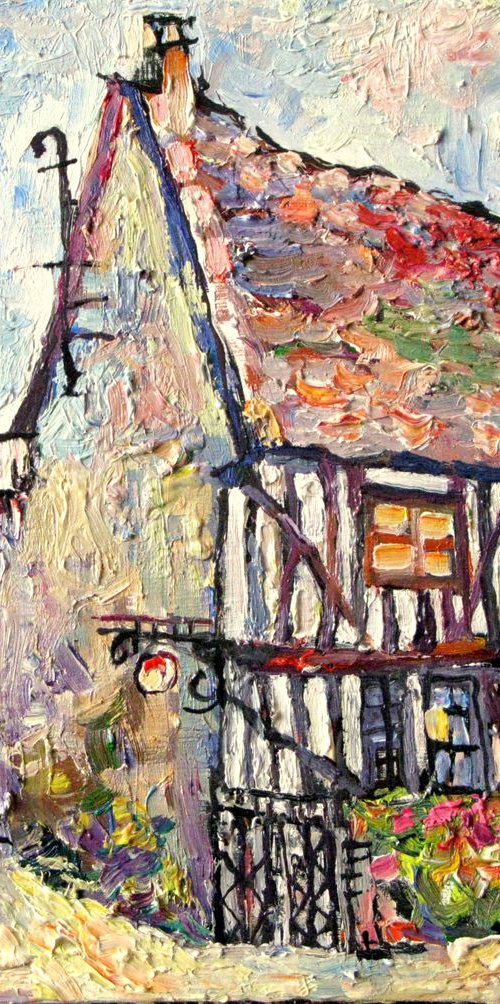House in Provins. France. by Nikifor Swiristuhin