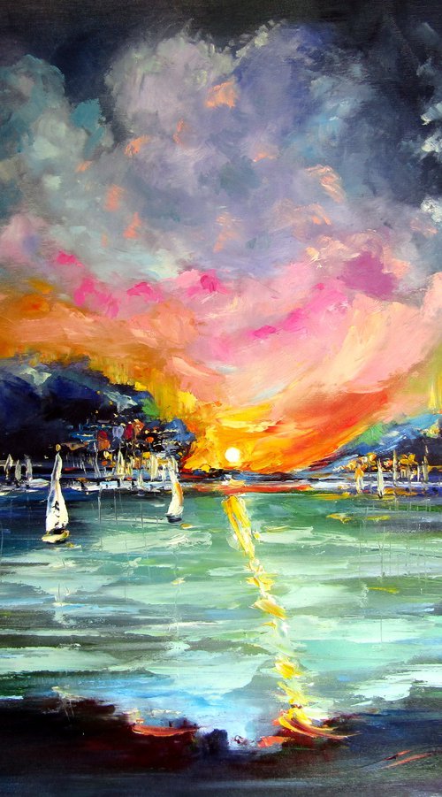 Port at sunrise by Kovács Anna Brigitta