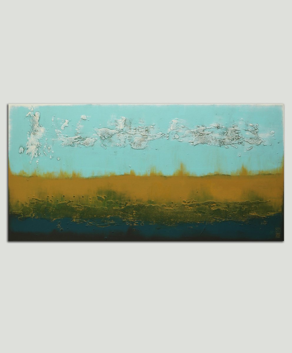 Landscape in Turquoise XL by Ronald Hunter