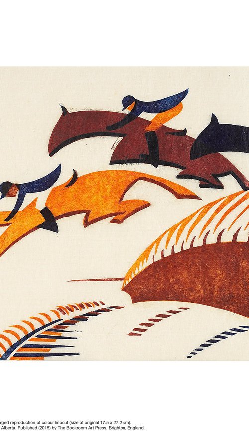 Steeplechasing, 1930 by Sybil Andrews