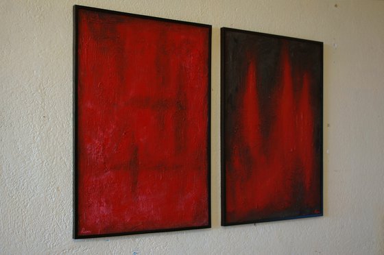 "Up And Down". Diptych.