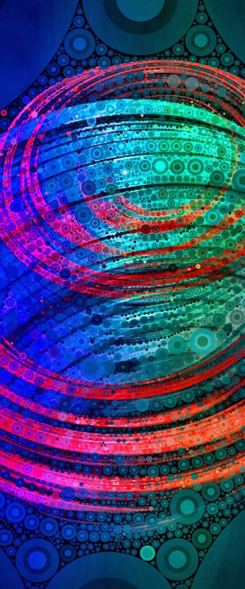 "Spin" - Abstract Digital Art by Barbara Storey