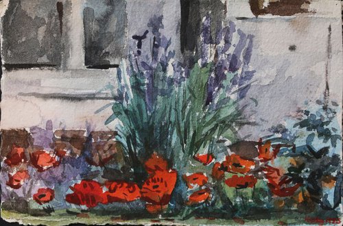 Poppies & Irises by Kenneth Hay