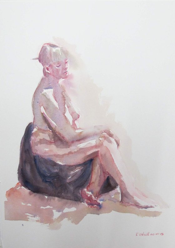 seated nude