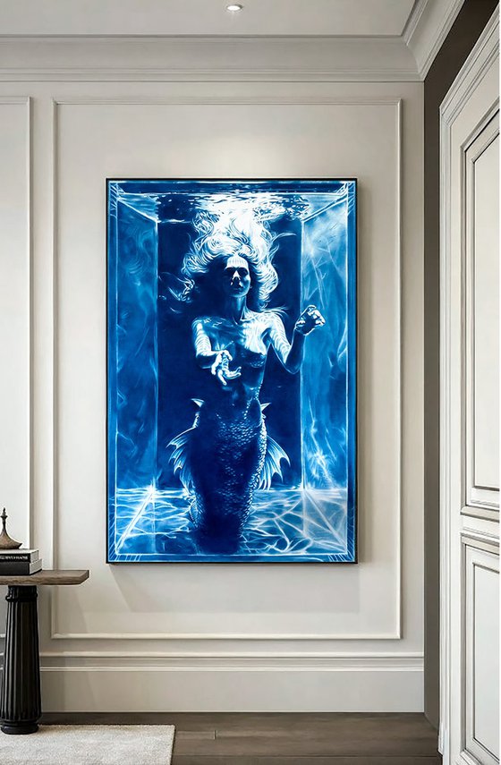 The Mermaid's Secret - Large Blue Nude