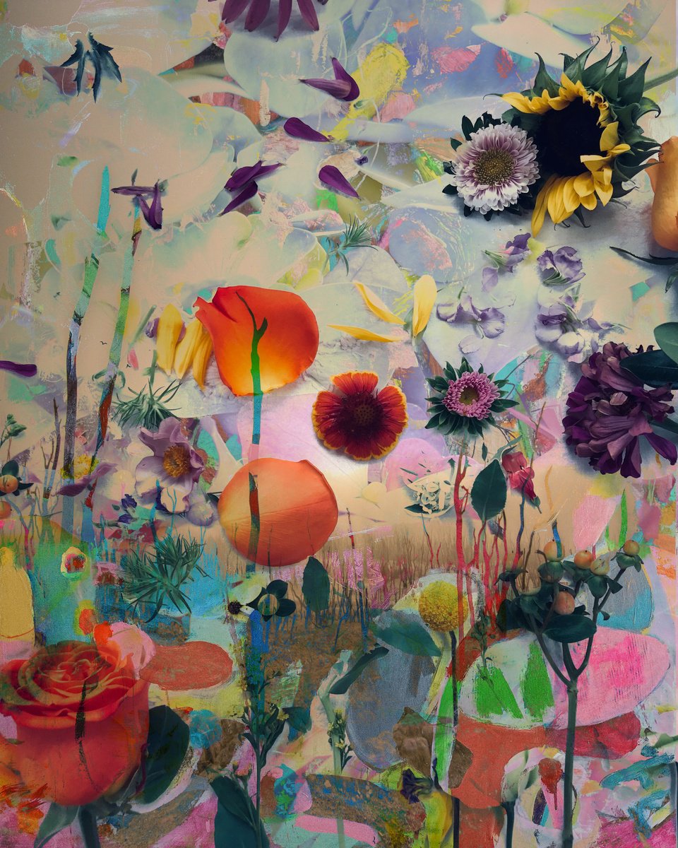 Expressive Abstract Photograph By Geert Lemmers Fpa, 31 X 39, High Summer Colors 40, Original Artwork