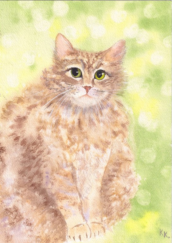 You Interrupted Me Again. Cat painting