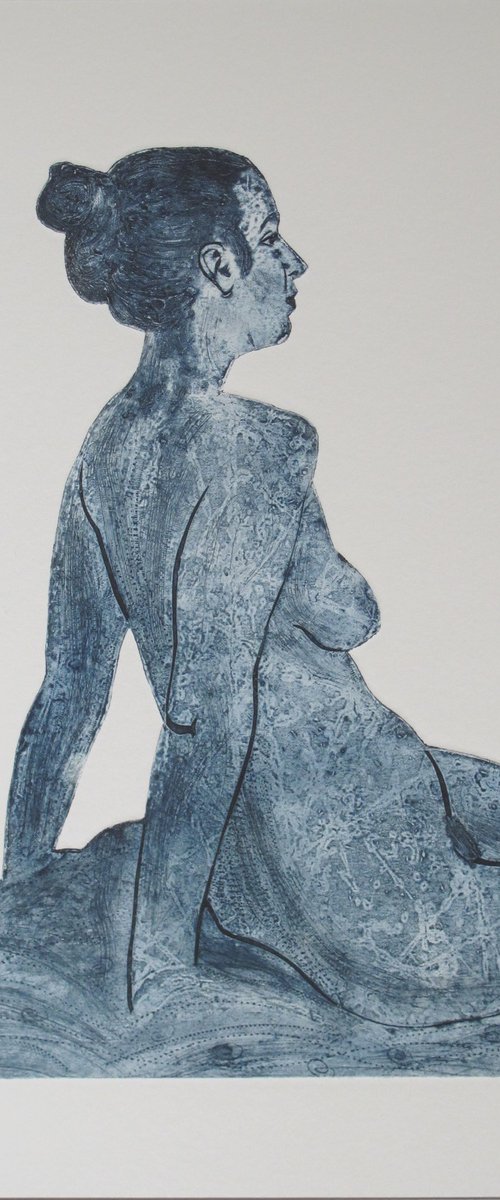 Seated female nude revisited by Rory O’Neill