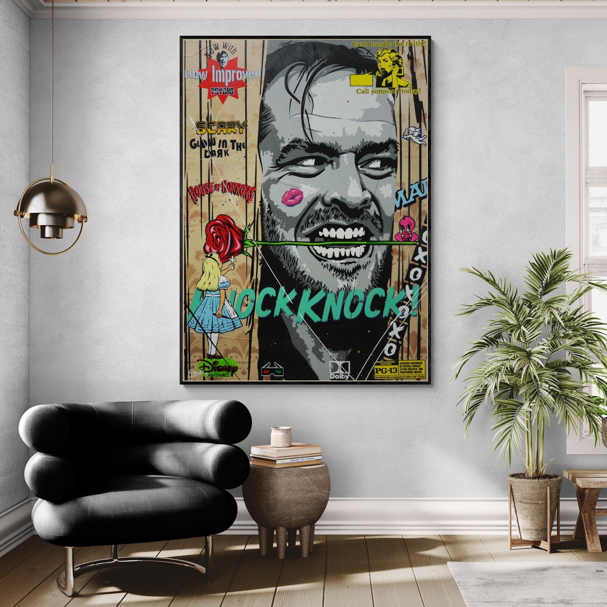 Urban And Pop Portrait Painting By Franko, 39 X 55, Johnny Be Good, Original Artwork