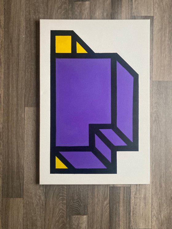 Original Geometric Canvas Painting