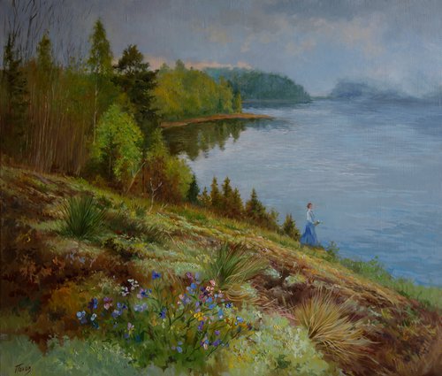 On the lake by Eduard Panov