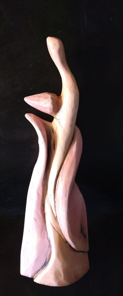 Abstract Sculpture. Hand Carved Wood by ZheKa