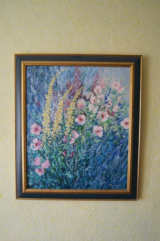 Impressionist Painting of Flowers "Flowers have a soul",