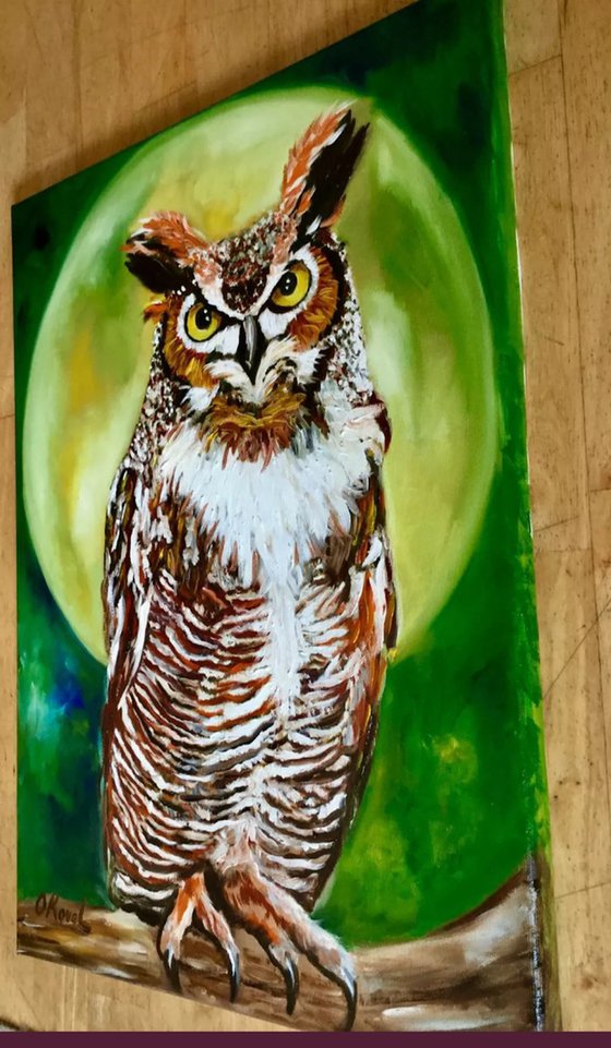 Owl, the night is silent.