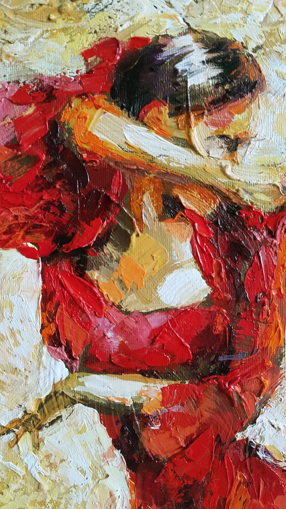 Carmen - painting oil original, opera