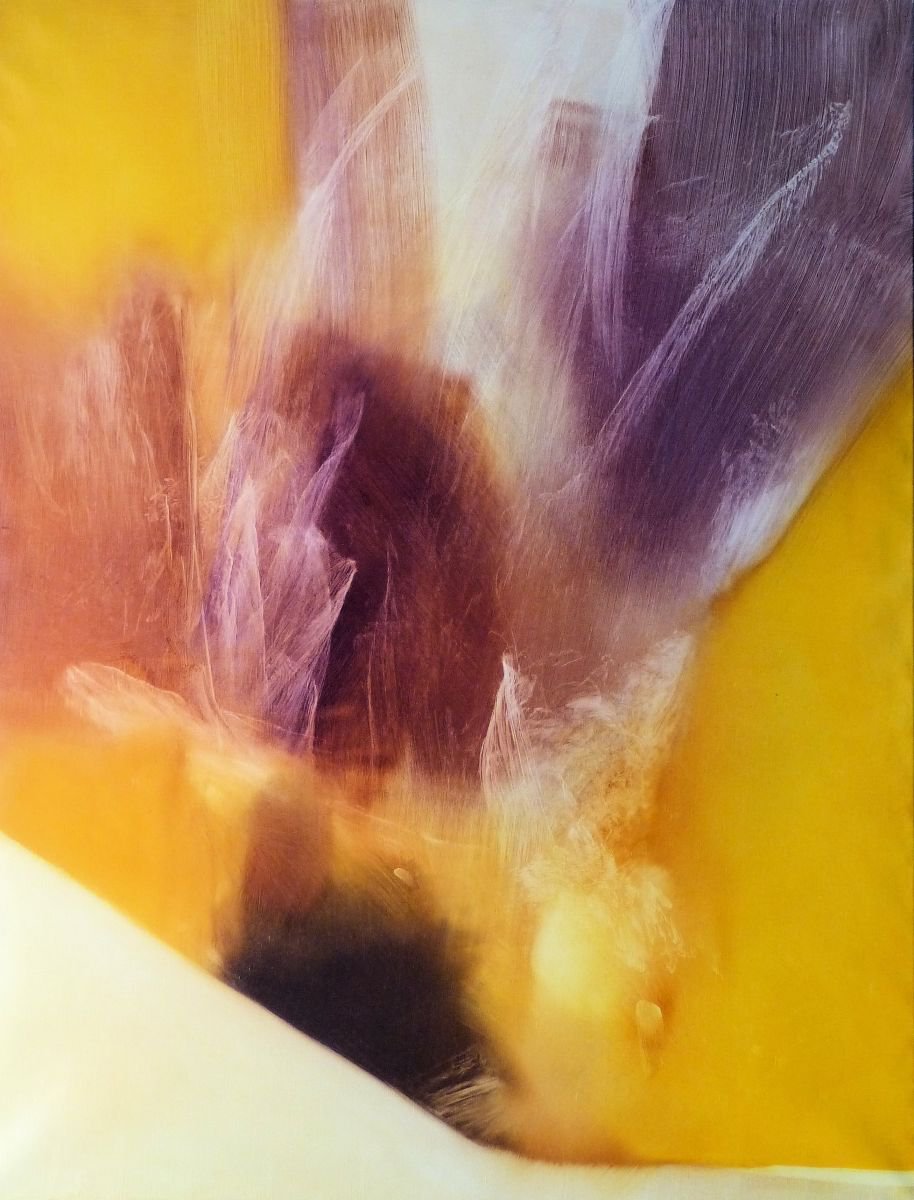 Abstract Oil Painting By Frederic Belaubre, 35 X 46, Oil On Canvas #3 (Towards The Light) 116X89, Original Artwork