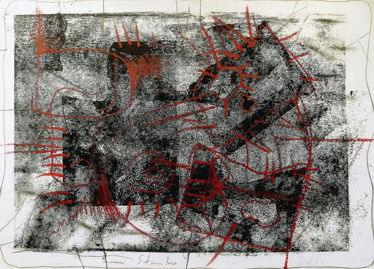 Abstract landscape(The Pollock-Krasner Foundation Grant,2007,New York by Stanislav Bojankov