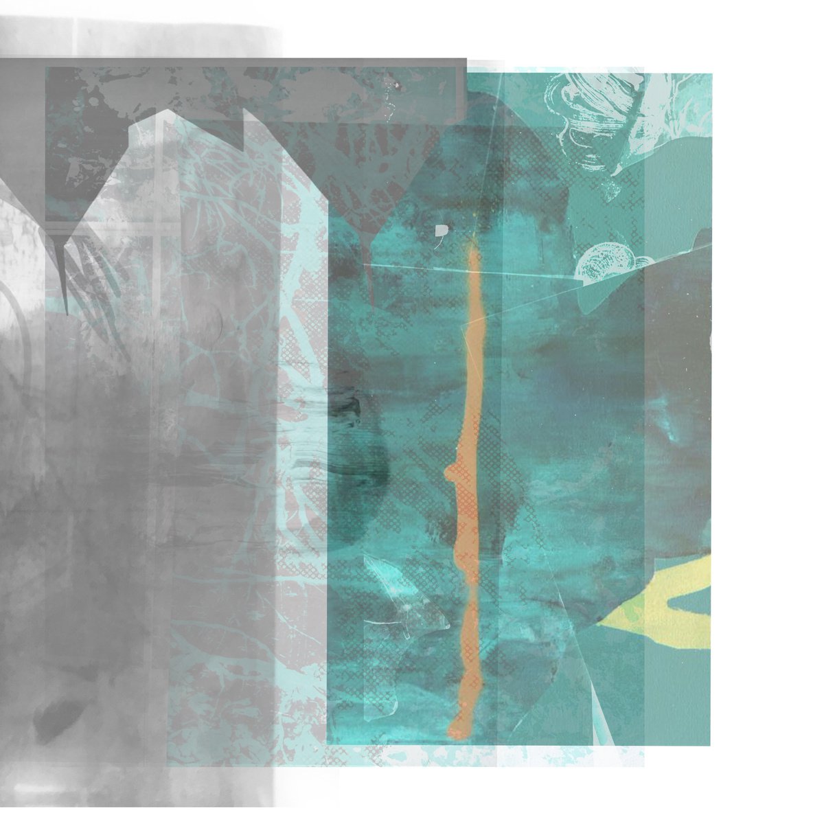 Abstract Limited Edition Print By The Most Active, 17 X 17", Struggling To Stay Awake No 7, Original Artwork