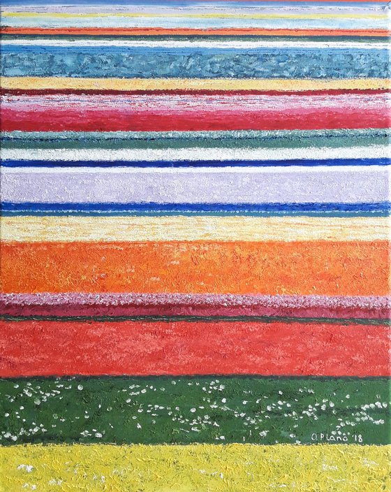 Tulip Fields in Netherlands - original artwork