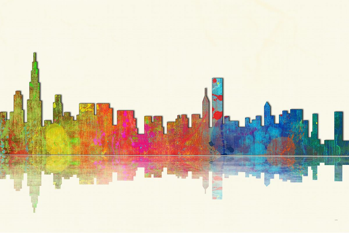Skyline of Chicago 1 by Marlene Watson