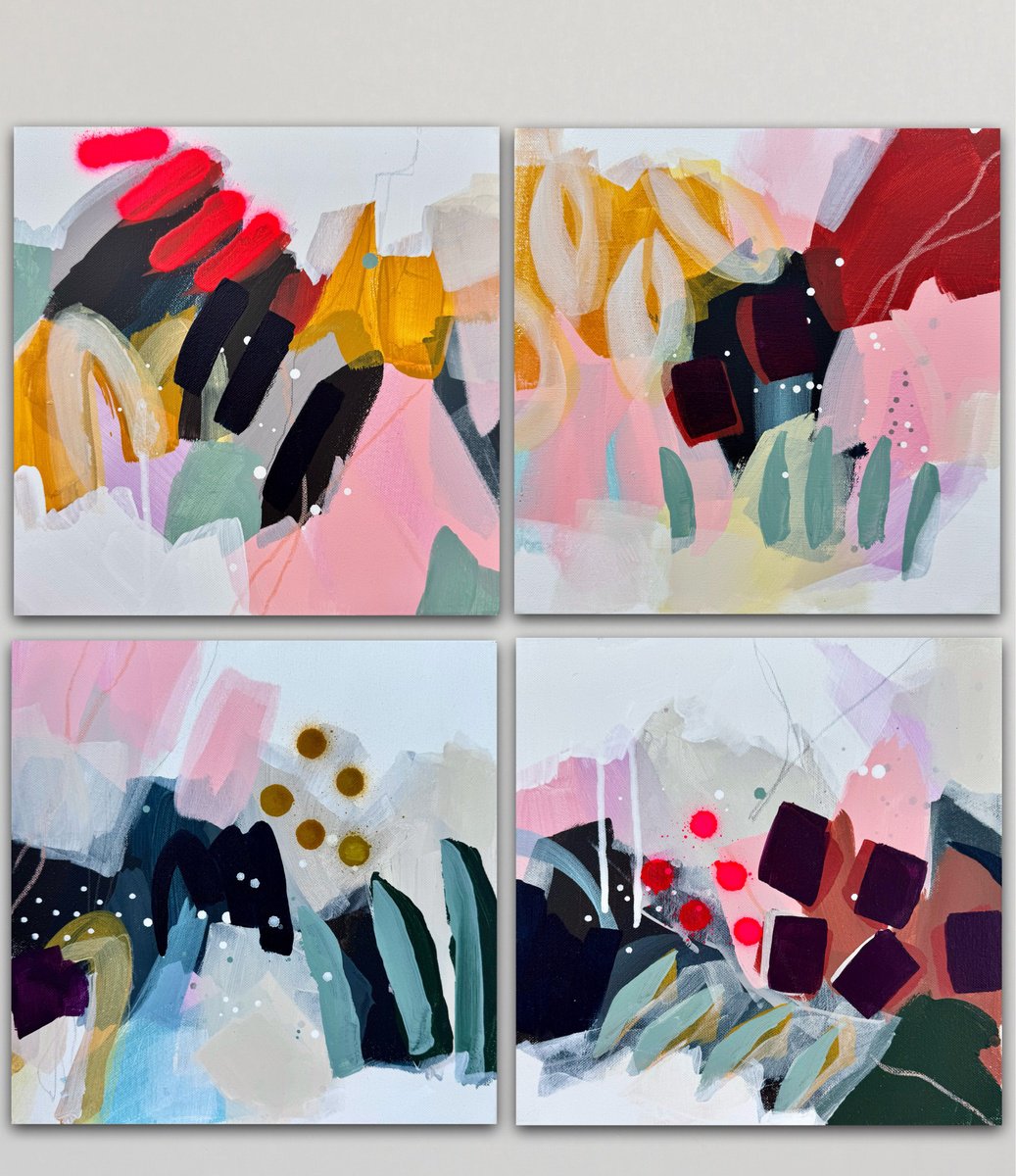 Abstract Acrylic Painting By Tanya Lytko, 24 X 24", - Veil - ?, Original Artwork