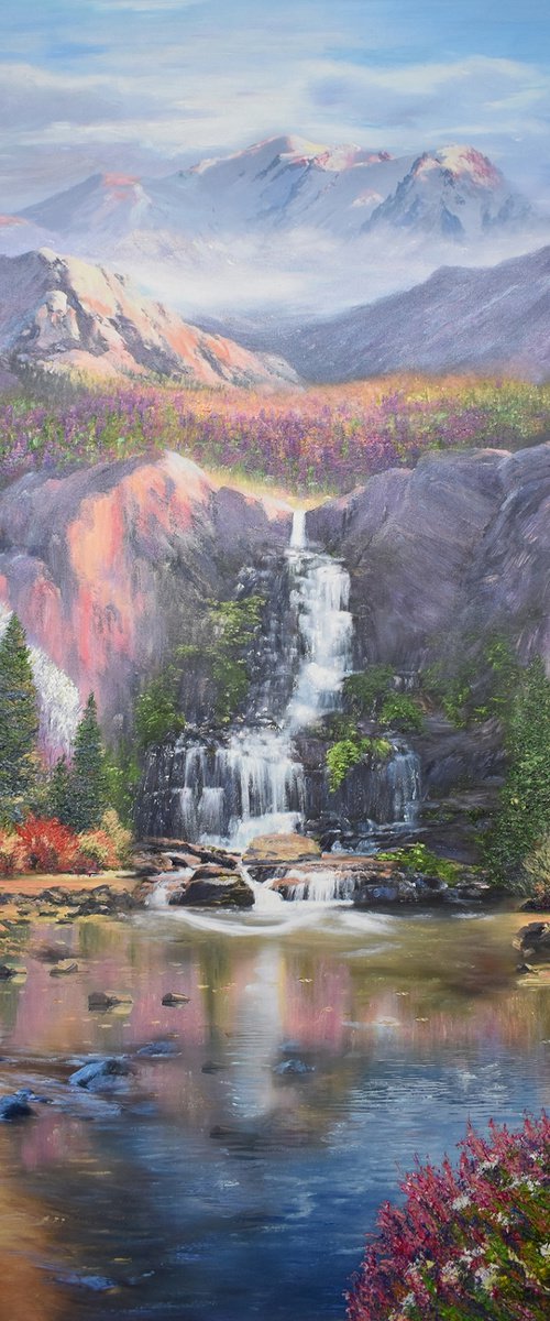 Majestic Falls by Kenneth Halvorsen